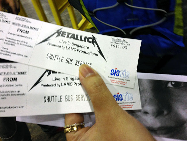 Metallica in Singapore 2013